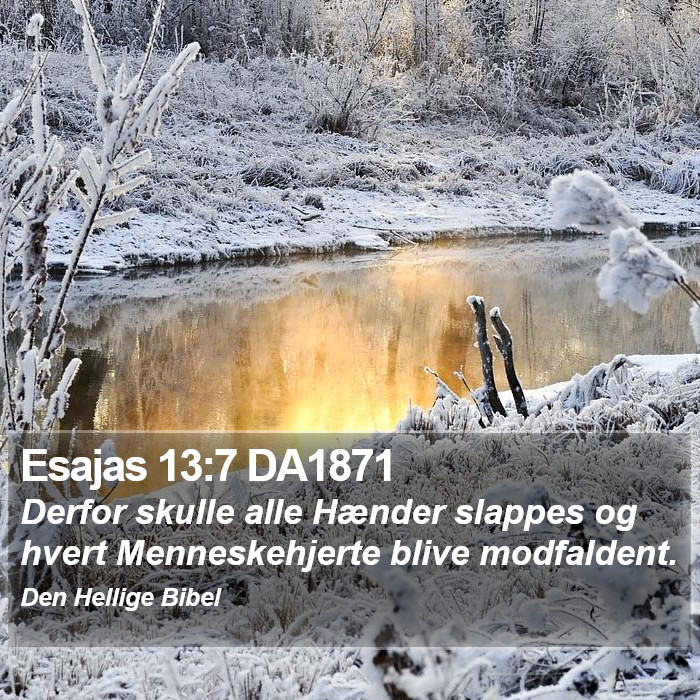 Esajas 13:7 DA1871 Bible Study