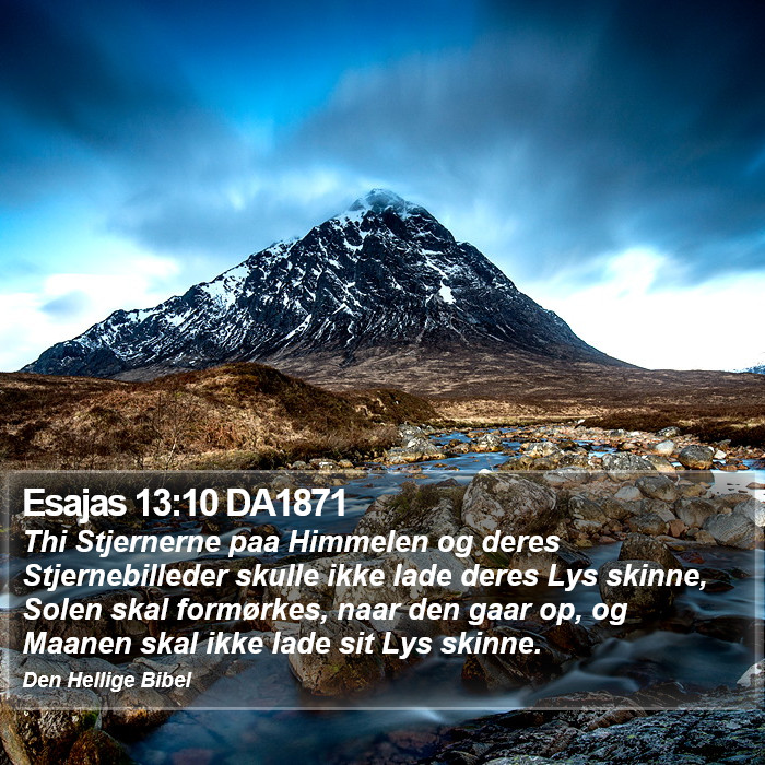 Esajas 13:10 DA1871 Bible Study