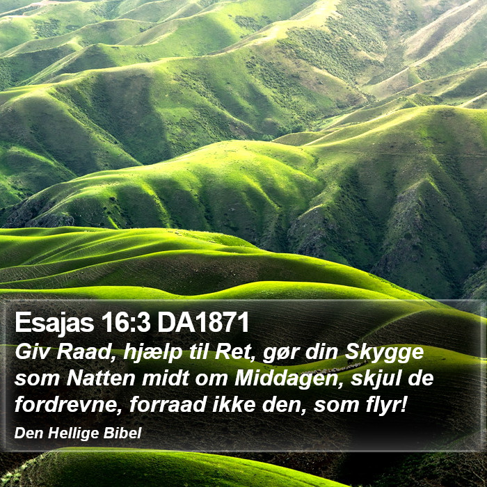 Esajas 16:3 DA1871 Bible Study