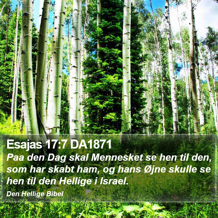 Esajas 17:7 DA1871 Bible Study