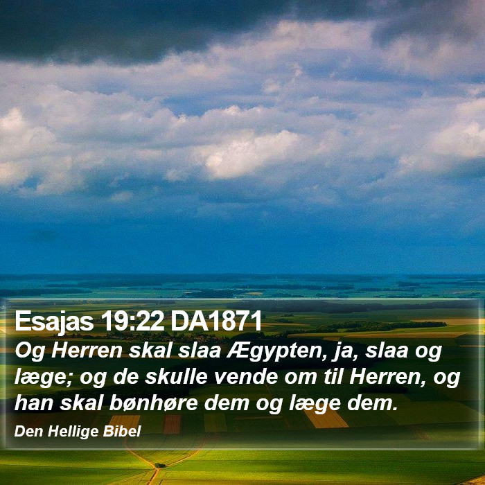 Esajas 19:22 DA1871 Bible Study