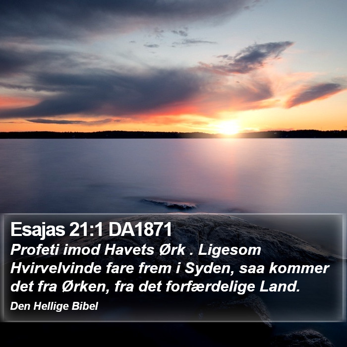 Esajas 21:1 DA1871 Bible Study