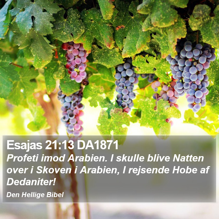 Esajas 21:13 DA1871 Bible Study