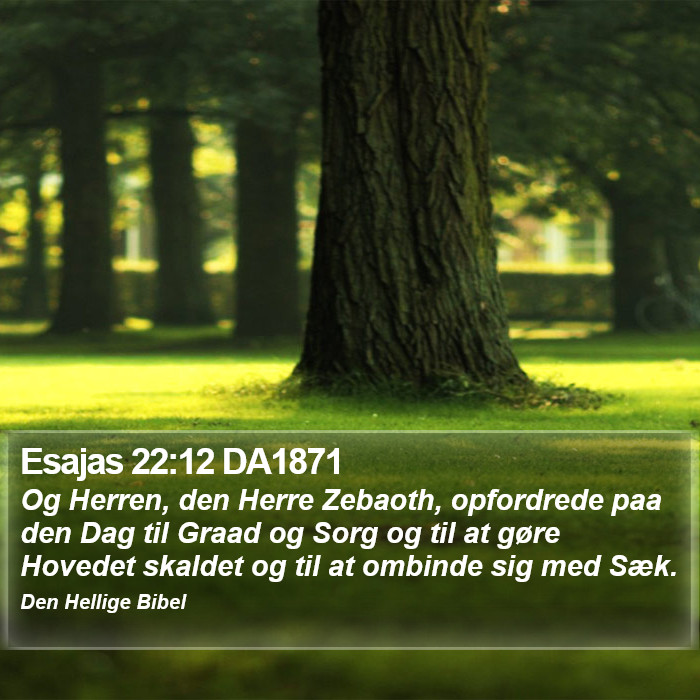 Esajas 22:12 DA1871 Bible Study