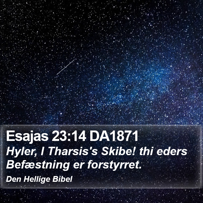 Esajas 23:14 DA1871 Bible Study