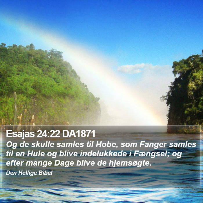 Esajas 24:22 DA1871 Bible Study