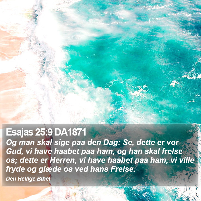 Esajas 25:9 DA1871 Bible Study