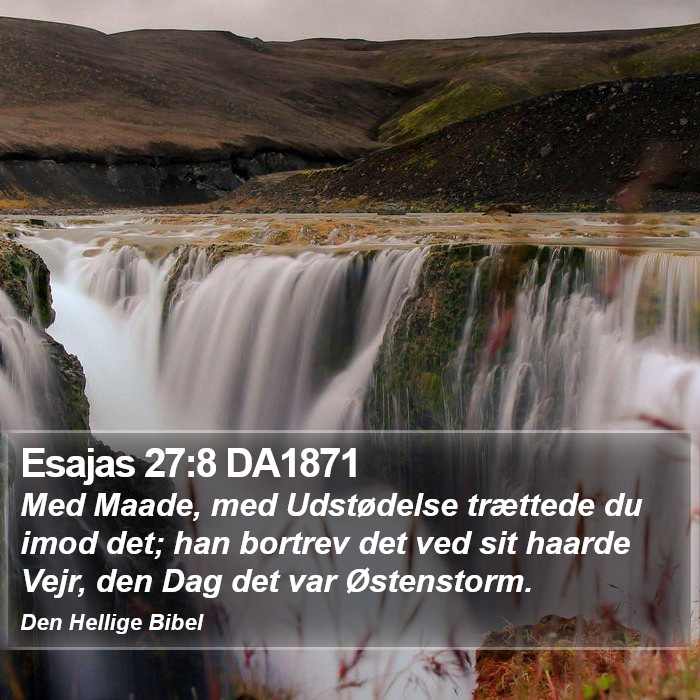Esajas 27:8 DA1871 Bible Study