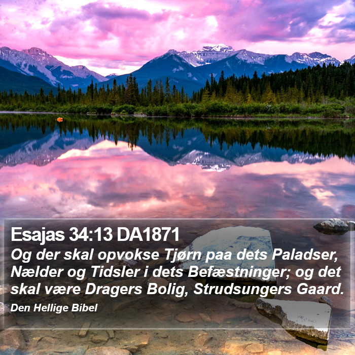 Esajas 34:13 DA1871 Bible Study