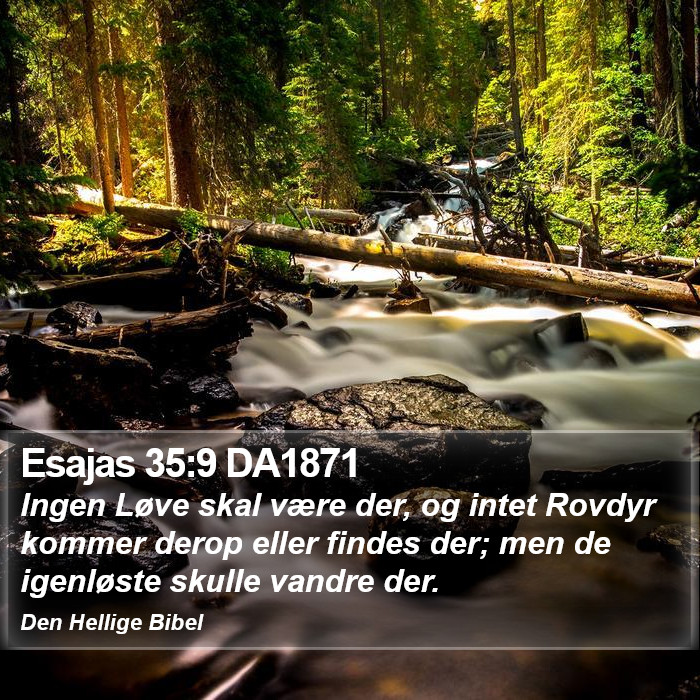 Esajas 35:9 DA1871 Bible Study