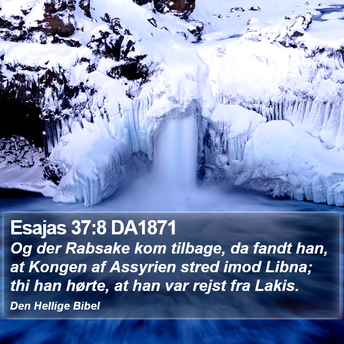 Esajas 37:8 DA1871 Bible Study