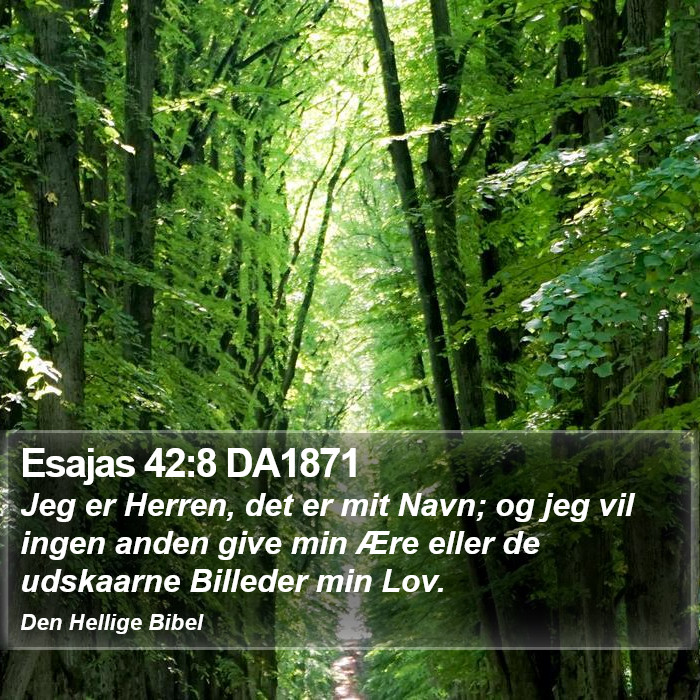 Esajas 42:8 DA1871 Bible Study