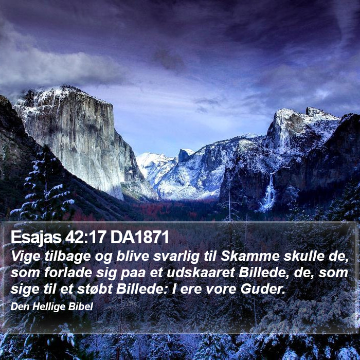 Esajas 42:17 DA1871 Bible Study