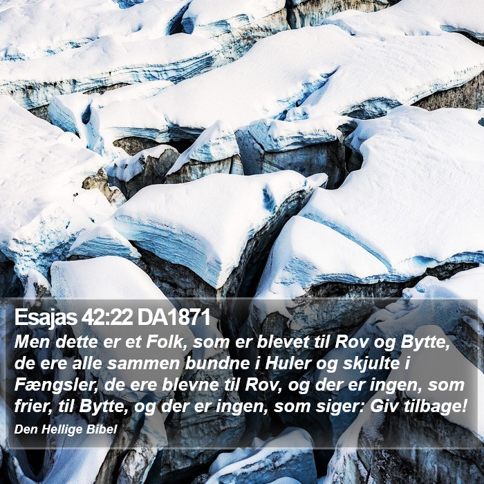 Esajas 42:22 DA1871 Bible Study