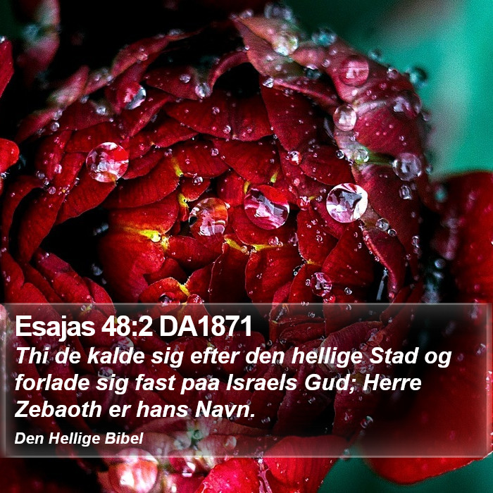 Esajas 48:2 DA1871 Bible Study