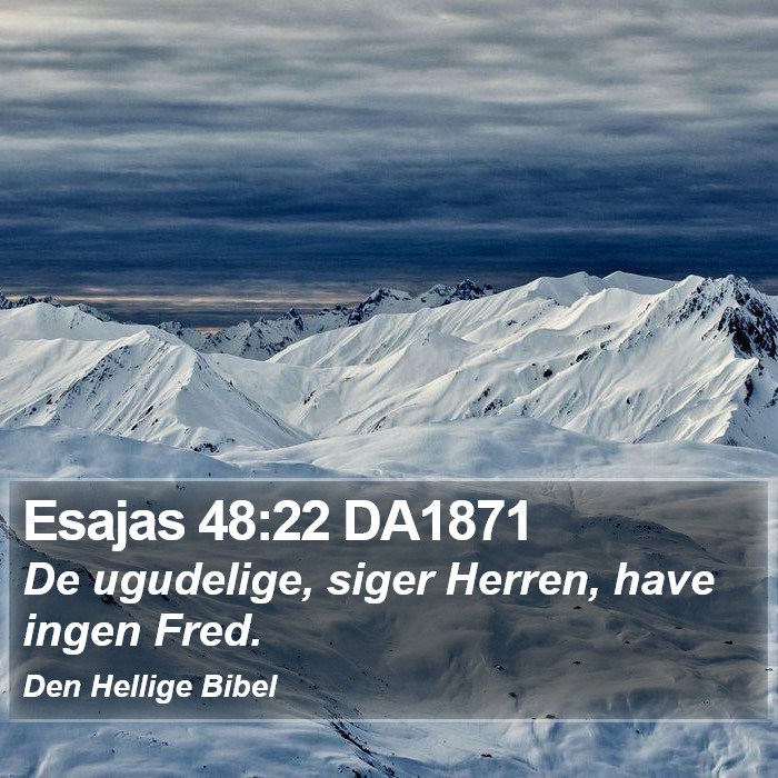 Esajas 48:22 DA1871 Bible Study