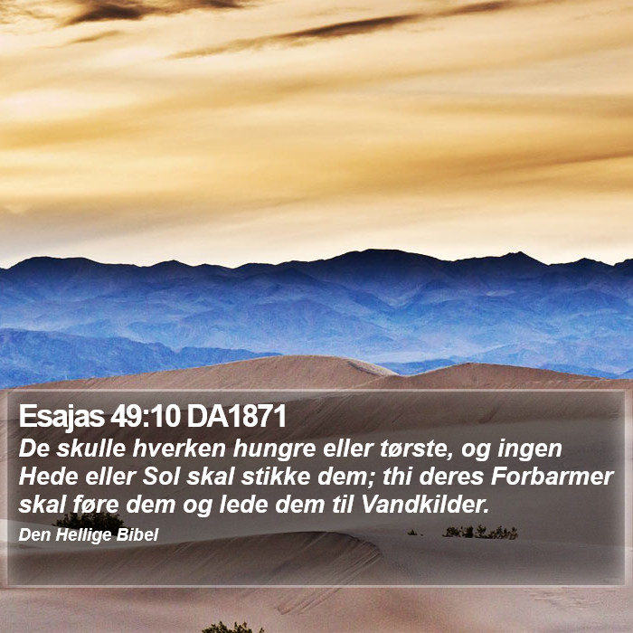 Esajas 49:10 DA1871 Bible Study