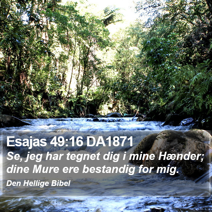 Esajas 49:16 DA1871 Bible Study