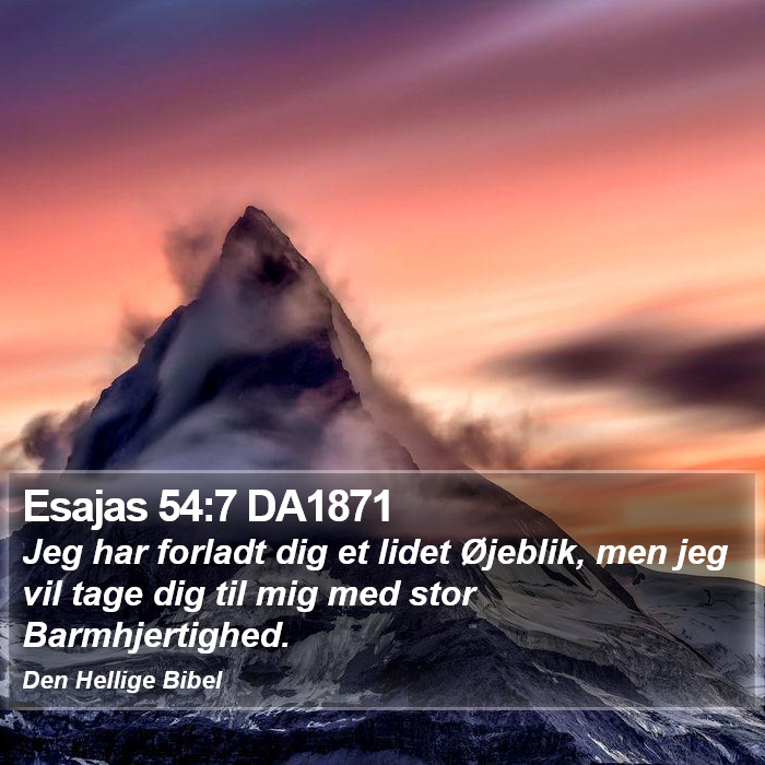 Esajas 54:7 DA1871 Bible Study