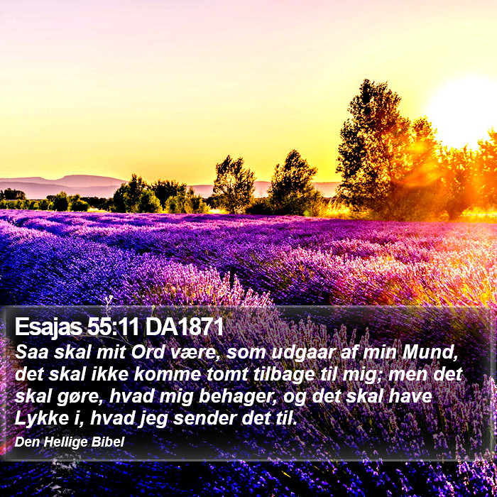 Esajas 55:11 DA1871 Bible Study