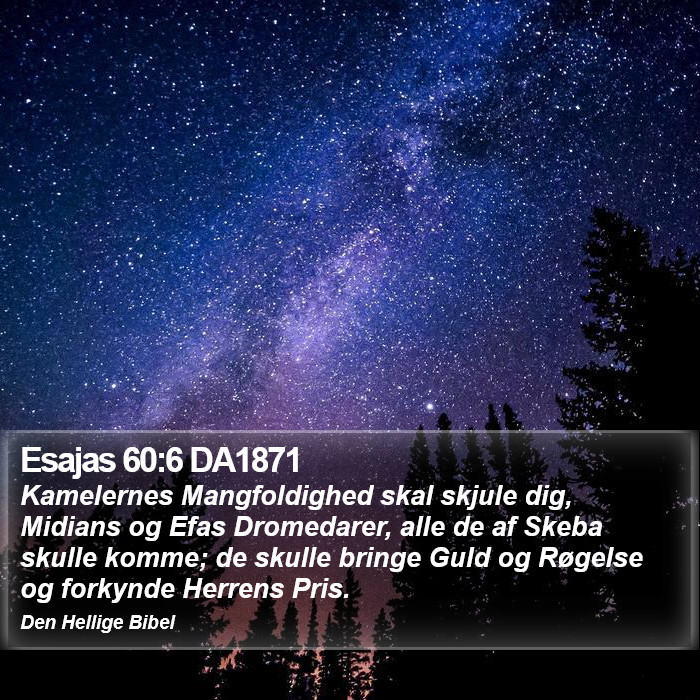 Esajas 60:6 DA1871 Bible Study