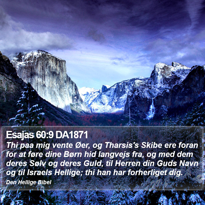 Esajas 60:9 DA1871 Bible Study