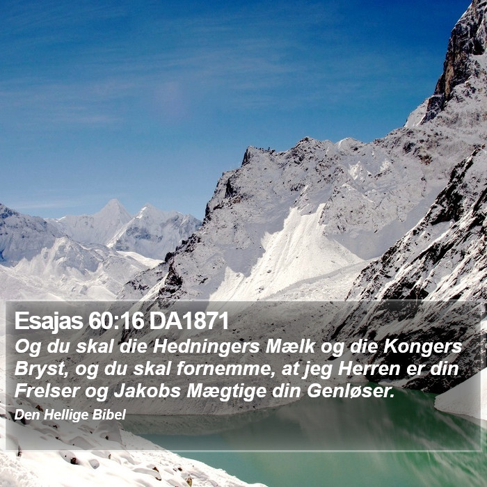 Esajas 60:16 DA1871 Bible Study