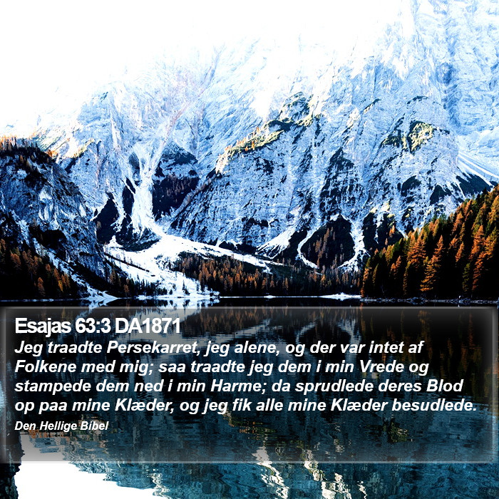 Esajas 63:3 DA1871 Bible Study