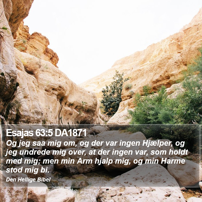 Esajas 63:5 DA1871 Bible Study