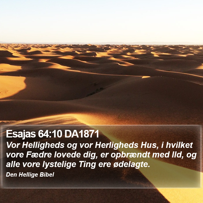 Esajas 64:10 DA1871 Bible Study