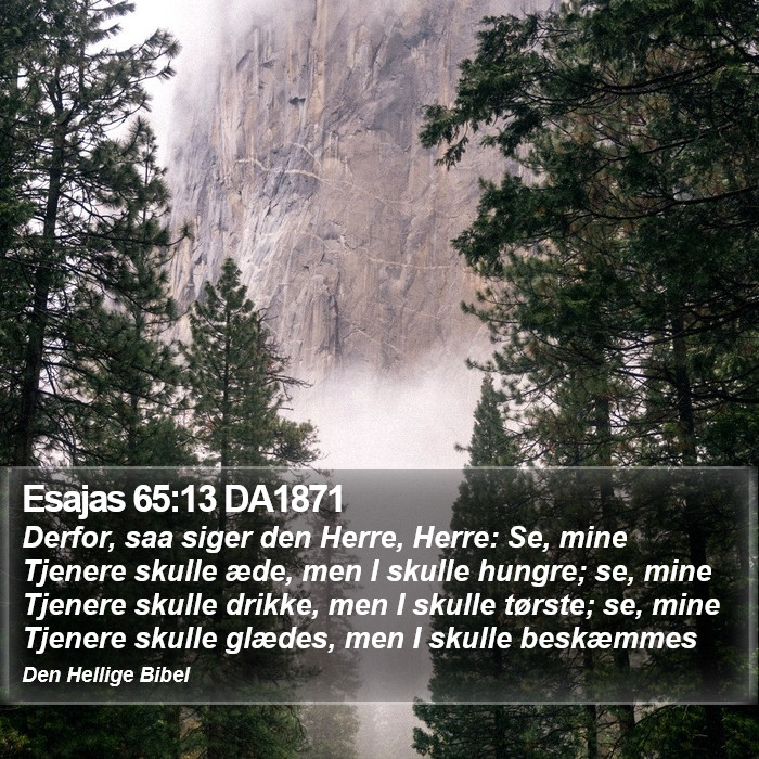 Esajas 65:13 DA1871 Bible Study