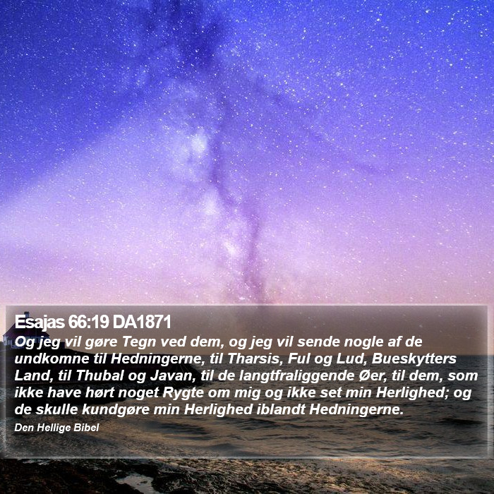 Esajas 66:19 DA1871 Bible Study