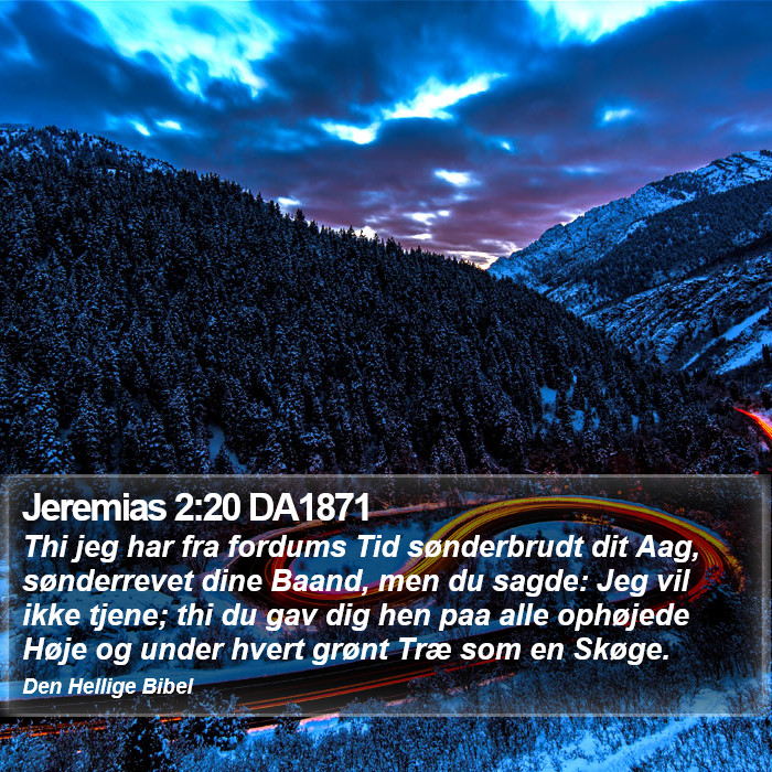 Jeremias 2:20 DA1871 Bible Study