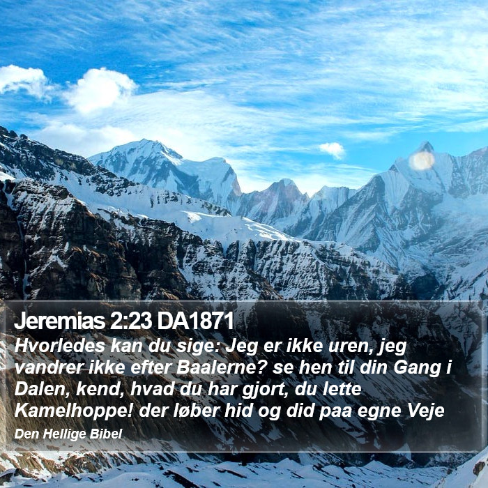 Jeremias 2:23 DA1871 Bible Study