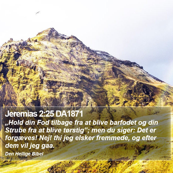 Jeremias 2:25 DA1871 Bible Study