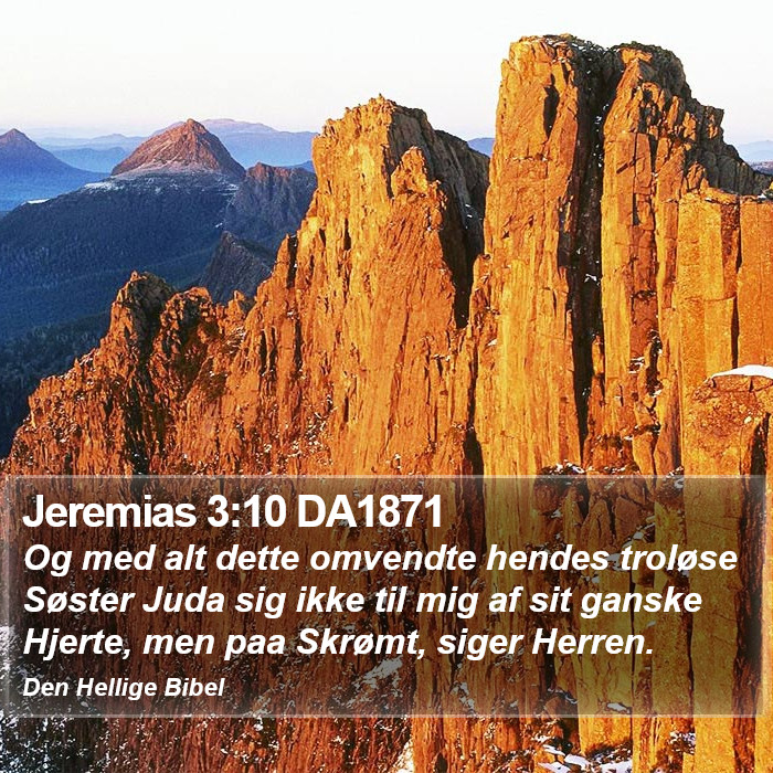 Jeremias 3:10 DA1871 Bible Study