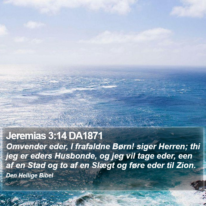 Jeremias 3:14 DA1871 Bible Study