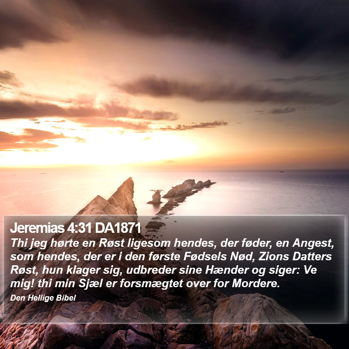 Jeremias 4:31 DA1871 Bible Study