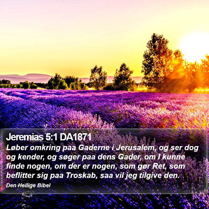 Jeremias 5:1 DA1871 Bible Study