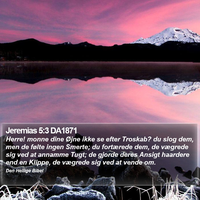 Jeremias 5:3 DA1871 Bible Study