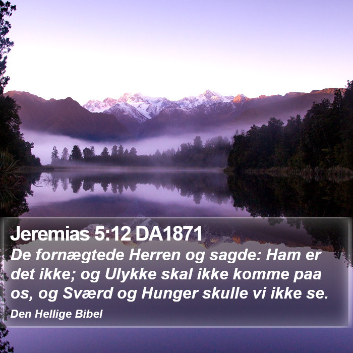 Jeremias 5:12 DA1871 Bible Study