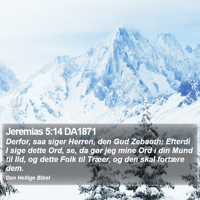 Jeremias 5:14 DA1871 Bible Study