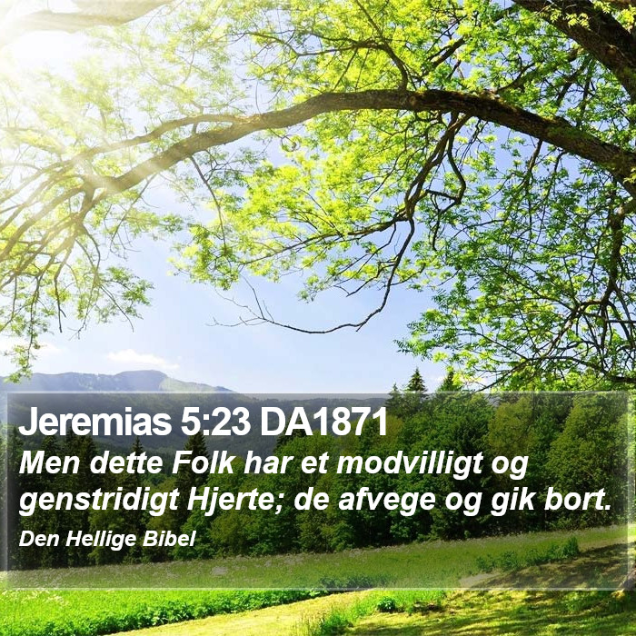 Jeremias 5:23 DA1871 Bible Study