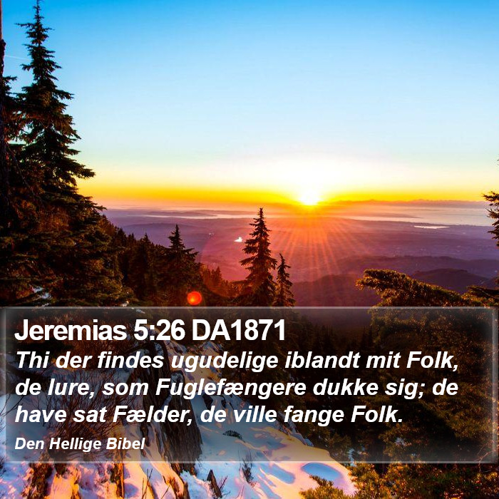 Jeremias 5:26 DA1871 Bible Study