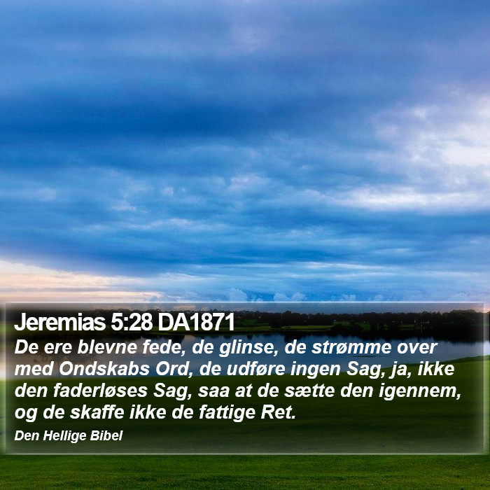 Jeremias 5:28 DA1871 Bible Study