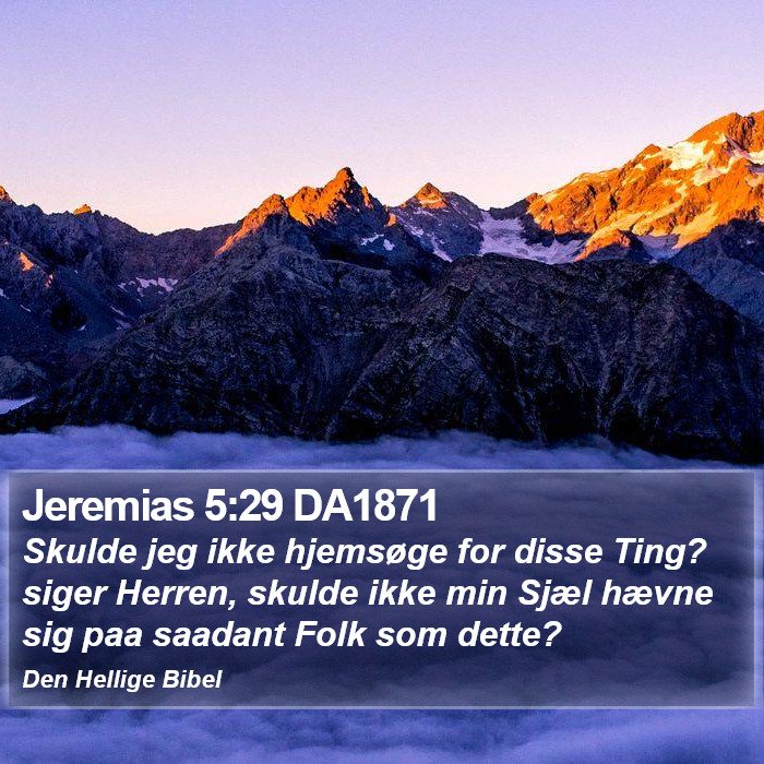 Jeremias 5:29 DA1871 Bible Study