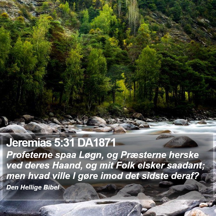 Jeremias 5:31 DA1871 Bible Study