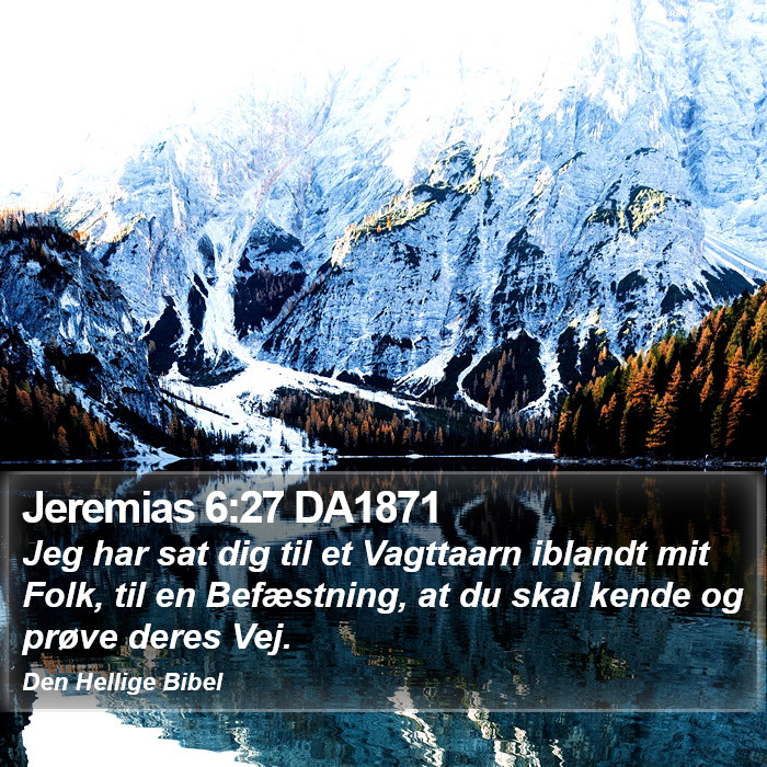 Jeremias 6:27 DA1871 Bible Study