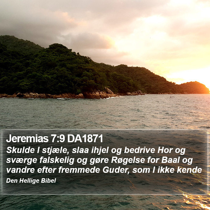 Jeremias 7:9 DA1871 Bible Study