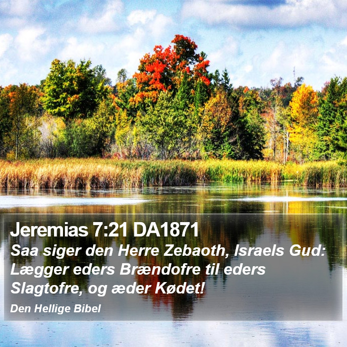 Jeremias 7:21 DA1871 Bible Study